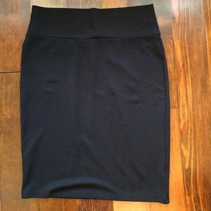LuLaRoe- Black Cassie Pencil Skirt